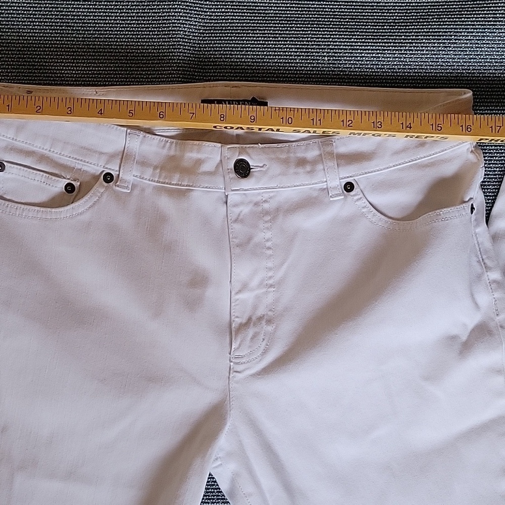 Lauren Ralph Lauren  Denim Straight Pants Size 14 - Picture 4 of 12
